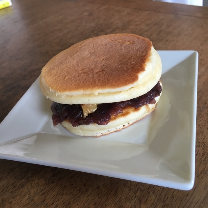 ホットケーキでくるみどら焼き